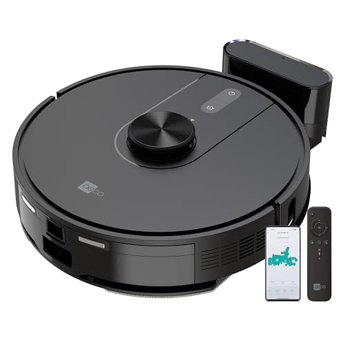 aeco VacuBot X5 Saug/Wischroboter (5000Pa starker Saugkraft, LDS Navigation, 120m²Saugbereich, 100m²Wischbereich, 160min Akkulaufzeit, 18mm Hindernisüberwindung, Infrarot Fernbedienung/App-Steuerung) von aeco