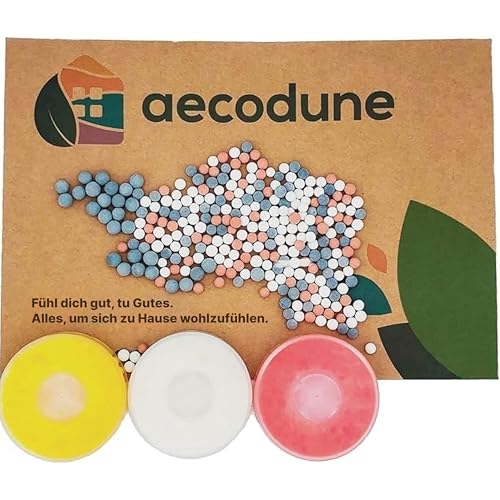 Aecodune Kalkfilter Duschkopf Nachfüllung - Wasser- und Chlorfilter mit Vitamin C - Entspannung zu Hause - Enthärter-Kit mit Duschkugeln mit negativer Ionenfilterung - Zitrone, Rose, Jasmin Aecodune Kalkfilter Duschkopf Nachfüllung - Wasser- und Chlorfilter mit Vitamin C - Entspannung zu Hause - Enthärter-Kit mit Duschkugeln mit negativer Ionenfilterung - Zitrone, Rose, Jasmin von aecodune