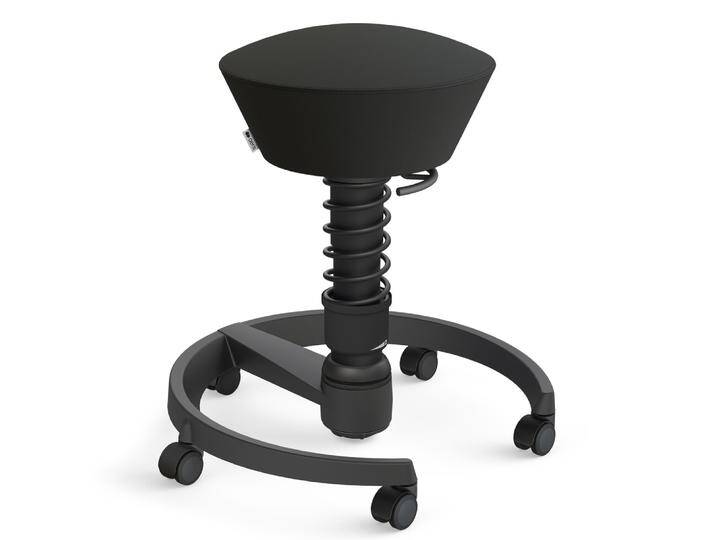 AERIS SWOPPER MIT ROLLEN - Swopper Standard Kunstleder Schwarz Gestell Schwarz von aeris-swopper