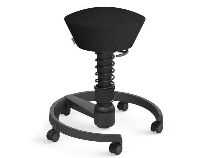 AERIS SWOPPER MIT ROLLEN - Swopper Standard Mikrofaser Schwarz Gestell Schwarz von aeris-swopper