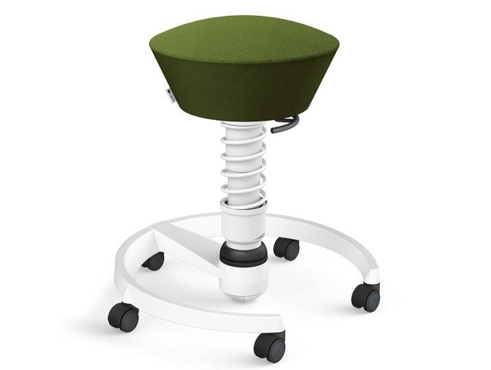 AERIS SWOPPER MIT ROLLEN - Swopper Standard Wollmischung Grün Gestell Weiß von aeris-swopper