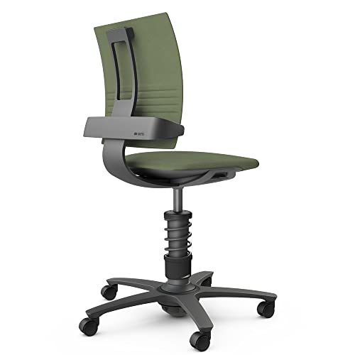 aeris 3Dee ergonomischer Bürostuhl – Schreibtischstuhl mit einzigartiger Rückenlehne – Bürostuhl ohne Armlehne – Drehstuhl, stufenlos höhenverstellbar 42-56 cm von aeris