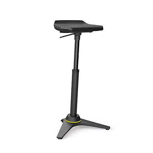 aeris Muvman Industry ESD High Stehhocker – ergonomische Stehhilfe – Arbeitsstuhl für gesundes und aktives Sitzen und Stehen – Stehstuhl höhenverstellbar mit 60-93 cm Sitzhöhe von aeris