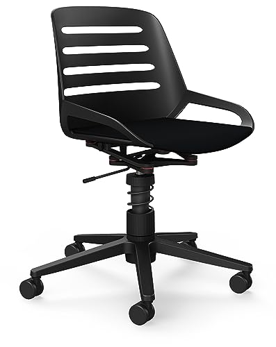 aeris Numo Task – Ergonomischer Bürostuhl mit Federbein und Rollen, Rückenschonender Stuhl mit Sitzpolster, Moderner Schreibtischstuhl mit Patentierter Technik, Design Drehstuhl, Sitzhöhe 45–56 cm von aeris