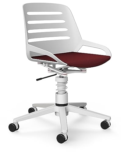 aeris Numo Task – Ergonomischer Bürostuhl mit Federbein und Rollen, Rückenschonender Stuhl mit Sitzpolster, Moderner Schreibtischstuhl mit Patentierter Technik, Design Drehstuhl, Sitzhöhe 45–56 cm von aeris