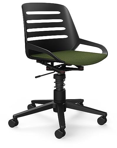 aeris Numo Task – Ergonomischer Bürostuhl mit Federbein und Rollen, Rückenschonender Stuhl mit Sitzpolster, Moderner Schreibtischstuhl mit Patentierter Technik, Design Drehstuhl, Sitzhöhe 45–56 cm von aeris