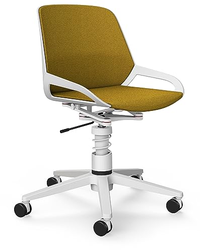 aeris Numo Task – Ergonomischer Bürostuhl mit Federbein und Rollen, Rückenschonender Stuhl ohne Armlehne, Moderner Schreibtischstuhl mit Patentierter Technik, Design Drehstuhl, Sitzhöhe 45–56 cm von aeris