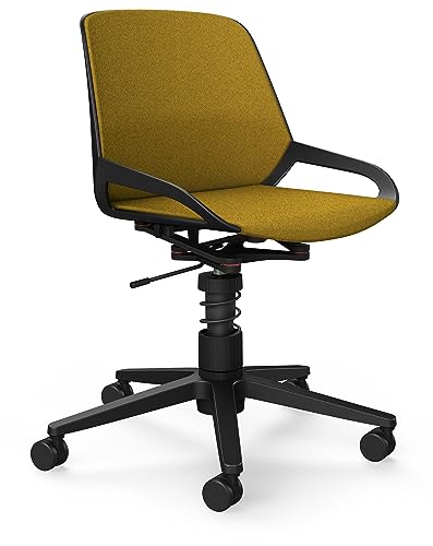 aeris Numo Task – Ergonomischer Bürostuhl mit Federbein und Rollen, Rückenschonender Stuhl ohne Armlehne, Moderner Schreibtischstuhl mit Patentierter Technik, Design Drehstuhl, Sitzhöhe 45–56 cm von aeris