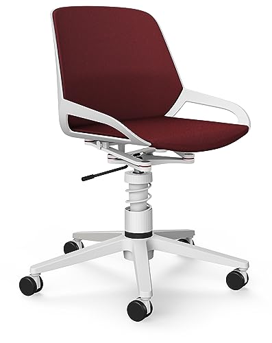 aeris Numo Task – Ergonomischer Bürostuhl mit Federbein und Rollen, Rückenschonender Stuhl ohne Armlehne, Moderner Schreibtischstuhl mit Patentierter Technik, Design Drehstuhl, Sitzhöhe 45–56 cm von aeris