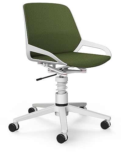 aeris Numo Task – Ergonomischer Bürostuhl mit Federbein und Rollen, Rückenschonender Stuhl ohne Armlehne, Moderner Schreibtischstuhl mit Patentierter Technik, Design Drehstuhl, Sitzhöhe 45–56 cm von aeris