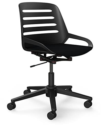 aeris Numo Task – Ergonomischer Bürostuhl mit Säule und Rollen, Rückenschonender Stuhl mit Sitzpolster, Moderner Schreibtischstuhl mit Patentierter Technik, Design Drehstuhl, Sitzhöhe 45–56 cm von aeris