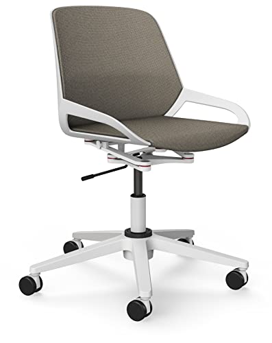 aeris Numo Task – Ergonomischer Bürostuhl mit Säule und Rollen, Rückenschonender Stuhl ohne Armlehne, Moderner Schreibtischstuhl mit Patentierter Technik, Design Drehstuhl, Sitzhöhe 45–56 cm von aeris