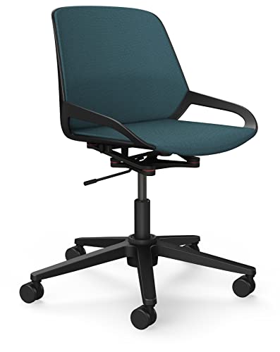 aeris Numo Task – Ergonomischer Bürostuhl mit Säule und Rollen, Rückenschonender Stuhl ohne Armlehne, Moderner Schreibtischstuhl mit Patentierter Technik, Design Drehstuhl, Sitzhöhe 45–56 cm von aeris