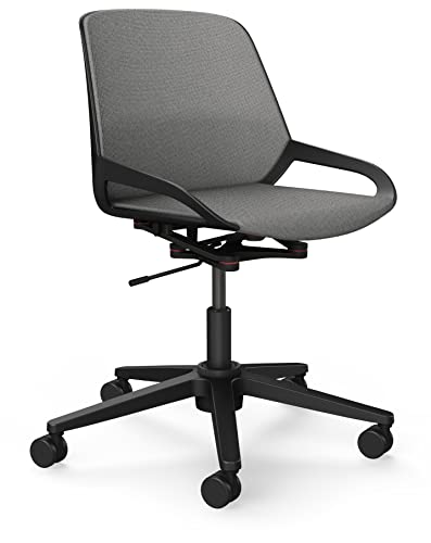 aeris Numo Task – Ergonomischer Bürostuhl mit Säule und Rollen, Rückenschonender Stuhl ohne Armlehne, Moderner Schreibtischstuhl mit Patentierter Technik, Design Drehstuhl, Sitzhöhe 45–56 cm von aeris