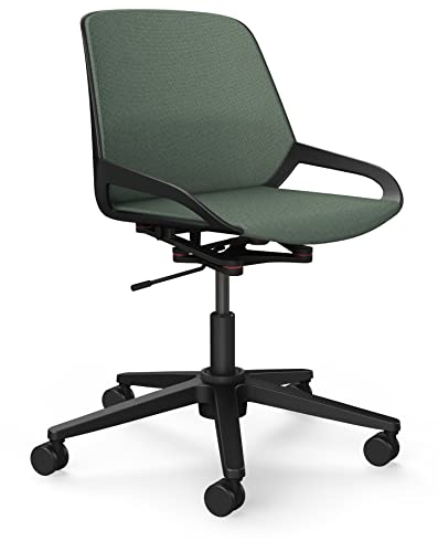 aeris Numo Task – Ergonomischer Bürostuhl mit Säule und Rollen, Rückenschonender Stuhl ohne Armlehne, Moderner Schreibtischstuhl mit Patentierter Technik, Design Drehstuhl, Sitzhöhe 45–56 cm von aeris