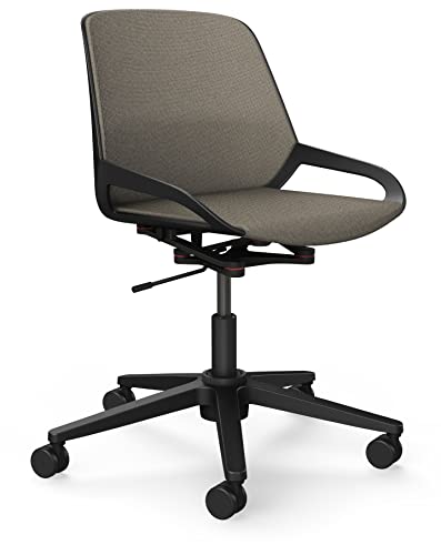 aeris Numo Task – Ergonomischer Bürostuhl mit Säule und Rollen, Rückenschonender Stuhl ohne Armlehne, Moderner Schreibtischstuhl mit Patentierter Technik, Design Drehstuhl, Sitzhöhe 45–56 cm von aeris