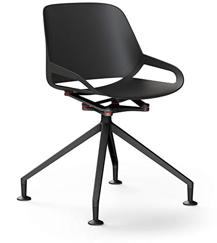 aeris Numo moderner Schwingstuhl – Schalenstuhl mit stylischem Fußkreuz – Design Drehstuhl für Büro und Esszimmer – ergonomischer Stuhl für einen gesunden Rücken von aeris