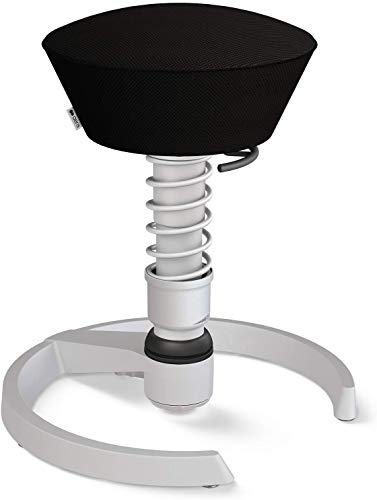 aeris Swopper Air – Ergonomischer Hocker mit extra weicher Polsterung – Bürohocker höhenverstellbar ohne Rollen –Sitzhocker für einen gesunden Rücken, Feder Standard von aeris