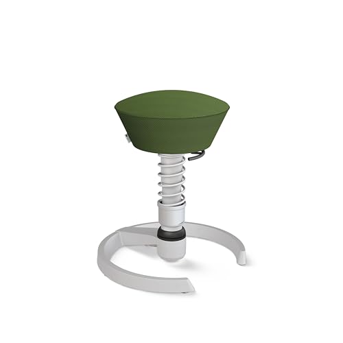 aeris Swopper Air – Ergonomischer Hocker mit extra weicher Polsterung – Bürohocker höhenverstellbar ohne Rollen –Sitzhocker für einen gesunden Rücken, Feder Standard von aeris