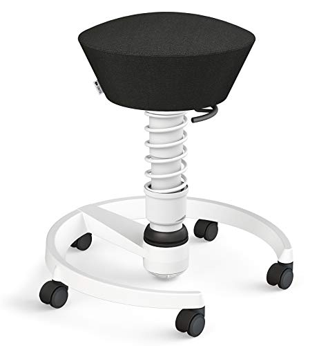 aeris Swopper – Ergonomischer Hocker – Bürohocker höhenverstellbar – Vielseitiger Schreibtischstuhl für einen gesunden Rücken – Bürostuhl mit Rollen, Feder Standard von aeris