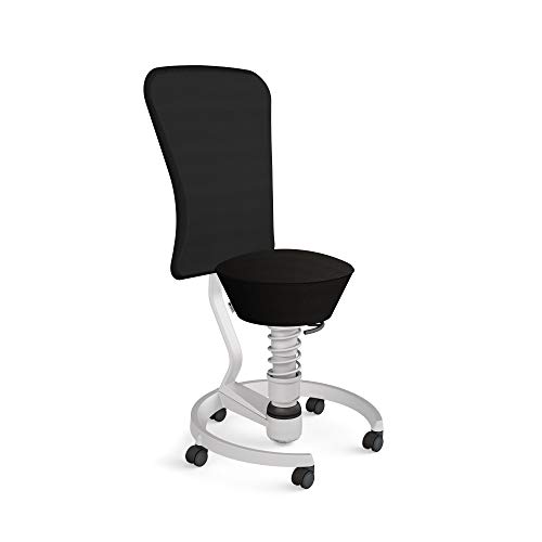 aeris Swopper Air – Ergonomischer Hocker mit extra weicher Polsterung – Bürohocker höhenverstellbar mit Rollen –Sitzhocker für einen gesunden Rücken, Feder Standard aeris Swopper Air – Ergonomischer Hocker mit extra weicher Polsterung – Bürohocker höhenverstellbar mit Rollen –Sitzhocker für einen gesunden Rücken, Feder Standard von aeris