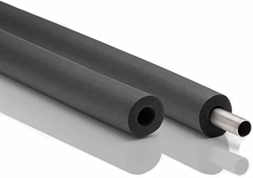 Rohrisolierung 2m EPDM Kautschuk Außenbreich geeigent UV-, Oz-. und Witterungsbeständig, HiTemp & Solar Temp. bis 150° (175°)* | 6mm Lochdurchmesser x 9mm Dämmstärke | AEROFLEX® (HT) von aeroflex