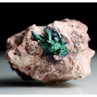 Malachit Teilweise Ersetzend | Natürlicher Azurit Mineral Seltener Kristall Pseudomorph von affordablemineralsNY