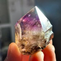 Rauchiges Amethyst-Zepter Mit Hämatit | Amethyst Quarz, Kristall, Spitze, Mineral Roher Rohquarz von affordablemineralsNY