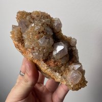 Spirit Amethyst in Matrix Natürlicher Quartz Specimen Kaktus Quarz Punkt Feenquarz Cluster Druzy Heilquarz von affordablemineralsNY