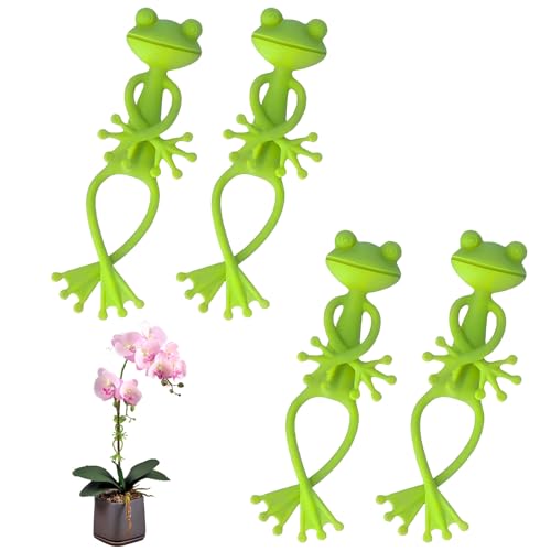 afhgdjr 4 Stück Pflanzenstütze Klein,Pflanzenclips,Pflanzenhalter,Pflanzenklammern,Pflanzen Halter,Zur Topfpflanzendekoration,13.5cm,Froschform afhgdjr 4 Stück Pflanzenstütze Klein,Pflanzenclips,Pflanzenhalter,Pflanzenklammern,Pflanzen Halter,Zur Topfpflanzendekoration,13.5cm,Froschform von afhgdjr