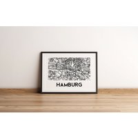 stadtkarte Von Hamburg Als Poster - Erhältlich in Den Größen A5 A3 stadtkarte Von Hamburg Als Poster - Erhältlich in Den Größen A5 A3 von afisaPapeterie