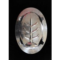 Vtg Silberfuß Welled Fleischplatte|Baum Des Lebens Versilberte Fleisch Servierplatte|Vtg Meriden S.p. Co International Silberplatte 18 " von aflairfordrama