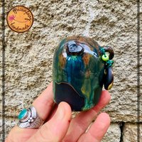2 Stück Salz - Und Pfefferstreuer "Garden" Aus Keramik. Handgemacht von africanfairy
