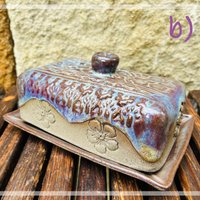 Butterdosen Handmade Aus Keramik Verschiedene Glasuren von africanfairy