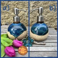 Seifenspender Oder Vase "Pacific By Night" Aus Keramik von africanfairy