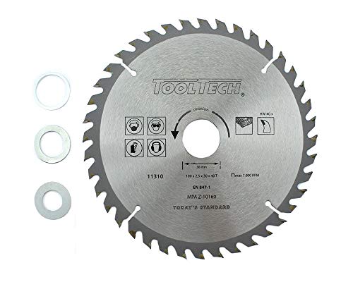 HM Kreissägeblatt 190 x 30mm x 40T für Holz PVC Sägeblatt NEU von ag-tools