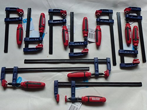 Schraubzwingen Set - 10 tlg. - 50 x 150-200-300 mm - mit Kunststoffgriff - Leimzwinge Schraubzwingen Set - 10 tlg. - 50 x 150-200-300 mm - mit Kunststoffgriff - Leimzwinge von ag-tools