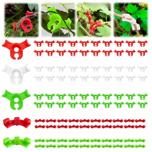 120 Stück Pflanzenbieger Lst Clips Pflanzen Clips 90 Grad Low Stress Training Clips Pflanzentrainer für Niedrige Belastung Pflanzenclips Zum Biegen von Pflanzenstämmen Ändern der Wuchsrichtung von agctrler