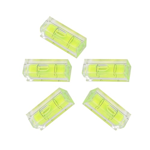 5 Stücke Mini Wasserwaage, 15 * 15 * 40MM Präzisions-Bubble Level, Spirit Level für Camping, Wohnwagen, Wohnmobil, Kamera-Ausrüstung von aghoer