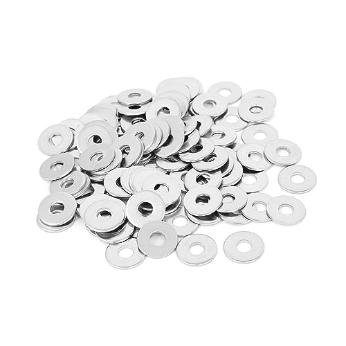 150 Stück Groß Beilagscheiben M5, DIN 9021 A2 V2A Flach Unterlegscheiben Karosseriescheiben, Rostfreie Flat Washers, für Schrauben, Muttern, Gewindestange von aghoer