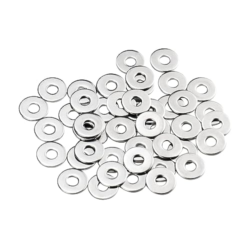 120 Stück Groß Beilagscheiben M6 X 18mm, DIN 9021 A2 V2A Flach Unterlegscheiben Karosseriescheiben, Rostfreie Flat Washers, für Schrauben, Muttern, Gewindestange von aghoer