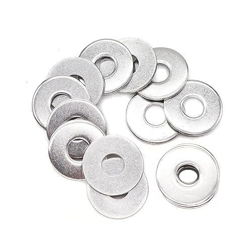 60 Stück Groß Beilagscheiben M8 X 24mm, DIN 9021 A2 V2A Flach Unterlegscheiben Karosseriescheiben, Rostfreie Flat Washers, für Schrauben, Muttern, Gewindestange von aghoer