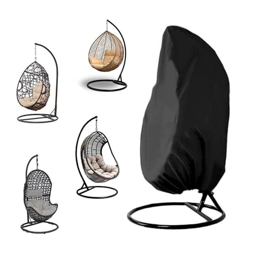 Hängesessel Abdeckung, 190 x 115 cm Hängekorb Schwingsessel Abdeckhauben, Oxford Stoff Hängesessel Outdoor Wasserdicht 210D, für Schaukelstuhl, Lounge-Sessel von aghoer