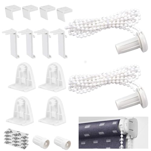 Rollo Halterung Fenster, 16 Stück Klemmhalter für Klemmfix Rollo, 17mm Ersatzteile Doppelrollo Klemmhalter, Klemmfix Roller Blind, Klemmfix Klemmträger Halterun, für Verdunkelungsrollo, Holz Fenster Rollo Halterung Fenster, 16 Stück Klemmhalter für Klemmfix Rollo, 17mm Ersatzteile Doppelrollo Klemmhalter, Klemmfix Roller Blind, Klemmfix Klemmträger Halterun, für Verdunkelungsrollo, Holz Fenster von aghoer