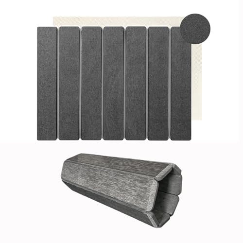 aghoer Kieselgur Abtropfmatte Geschirr Schnelltrocknend - Rutschfest Absorbent Stein Dish Drying Mat 40x30cm - faltbar Dunkelgrau Steinmatte für Bath kitchen Spüle Bar von aghoer