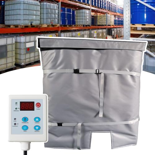 Heizdecke Für 55/275 Gallonen-IBC-Behälter/Tanks Mit Voller Abdeckung, Mit Schnellheizfunktion Und Einstellbarem Thermostatregler 120 °C, Metall-Ölfassheizung Für Farben Und Öle 1000L/275Gallon Heizdecke Für 55/275 Gallonen-IBC-Behälter/Tanks Mit Voller Abdeckung, Mit Schnellheizfunktion Und Einstellbarem Thermostatregler 120 °C, Metall-Ölfassheizung Für Farben Und Öle 1000L/275Gallon von agreilduite