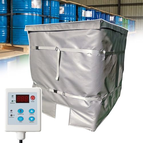 Heizdecke Für IBC-Behälter/Tanks Mit Voller Abdeckung Für 55/275 Gallonen, Einstellbare Temperatur 0–120 °C | Umrechnung Von °C Und °F | Timer, Wärmedecke Für Ölfässer/Fette/Farben 1000L/275Gallon Heizdecke Für IBC-Behälter/Tanks Mit Voller Abdeckung Für 55/275 Gallonen, Einstellbare Temperatur 0–120 °C | Umrechnung Von °C Und °F | Timer, Wärmedecke Für Ölfässer/Fette/Farben 1000L/275Gallon von agreilduite