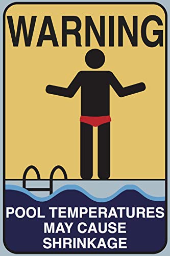 Pool-Schild, 30,5 x 20,3 cm, Aluminium, lustiges Pool-Schild für drinnen und draußen, Duschschild, Heimdekoration, Dekoration von ahee