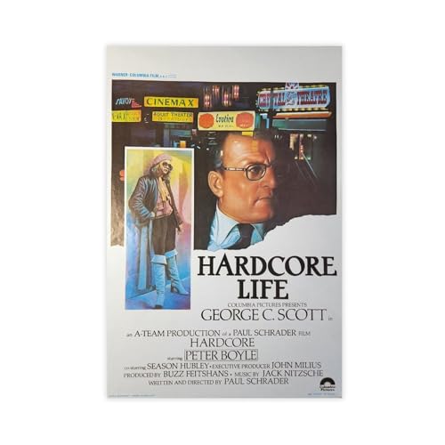 Ein Seltenes Filmplakat von Paul Schraders Gritty Underworld Thriller mit George C. Scott und Peter Boyle Leinwandposter Wandkunst Dekor Druck Bild Gemälde für Wohnzimmer Schlafzimmer von ahnld