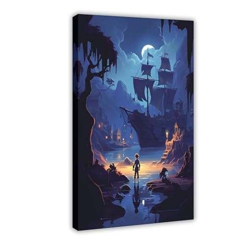 ahnld Poster auf Leinwand, Motiv "The Secret Of Monkey Island", Wandkunst, Dekor, Bild, Gemälde für Wohnzimmer, Schlafzimmer, Dekoration, 30 x 45 cm ahnld Poster auf Leinwand, Motiv "The Secret Of Monkey Island", Wandkunst, Dekor, Bild, Gemälde für Wohnzimmer, Schlafzimmer, Dekoration, 30 x 45 cm von ahnld